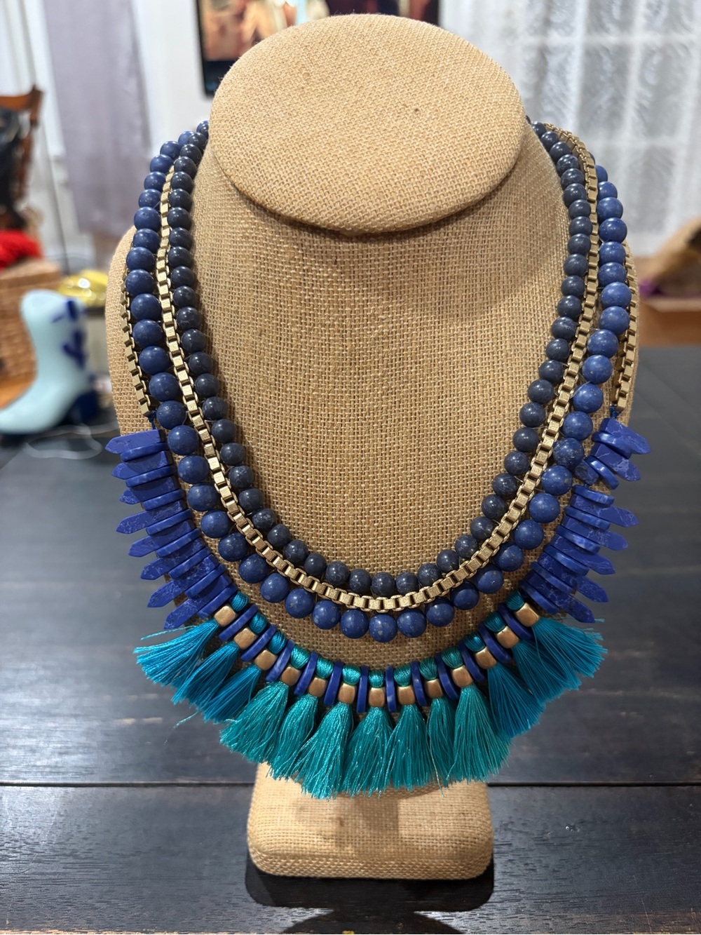 Blue Stella & Dot Statement Necklace